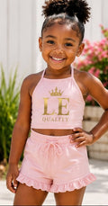 Kids Girls 2pc Summer Shorts Set