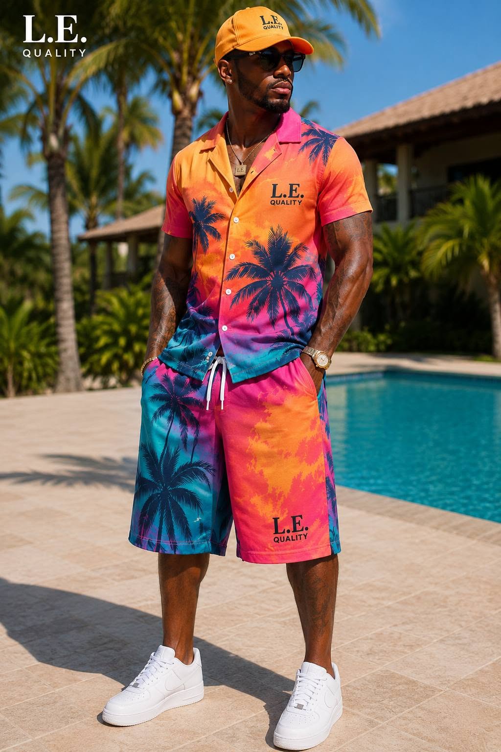 Islands Vibe Summer Short Set (long shorts)