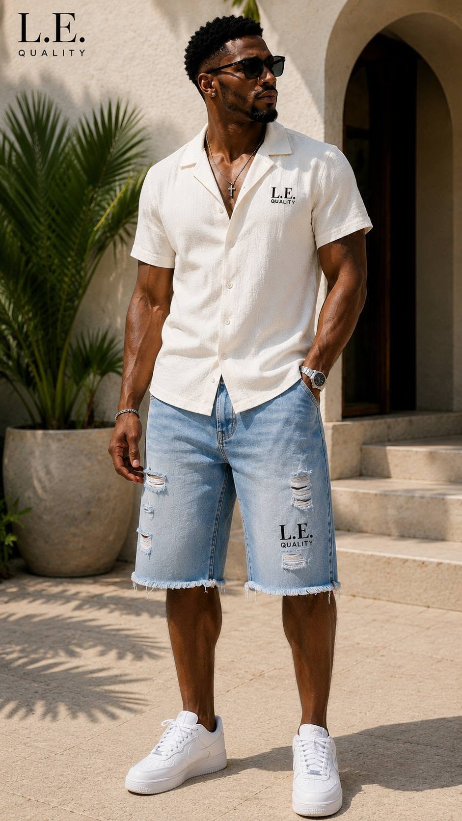 Signature Resort Denim Short Set